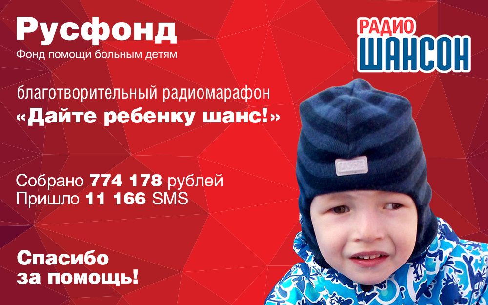 Радио Шансон и Русфонд: итоги 5-го радиомарафона