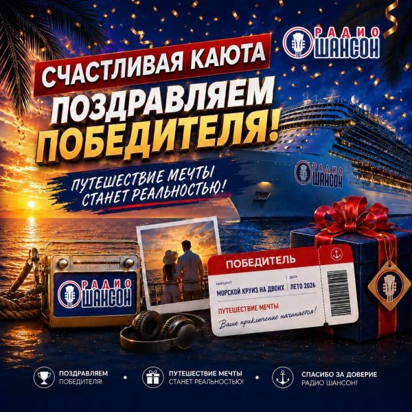 Слушательница выиграла путевку в круиз!